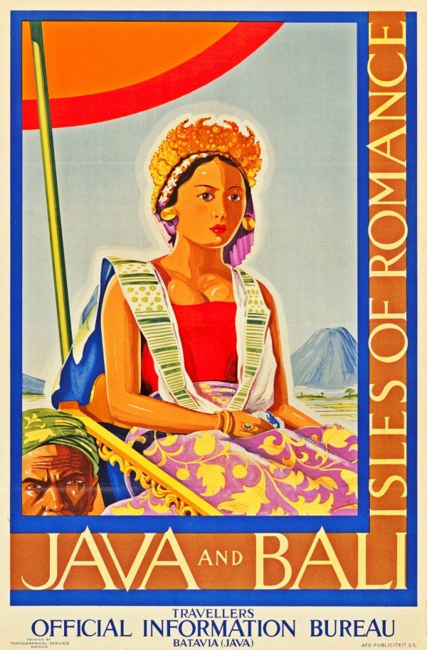 Java and Bali travel poster by VINTAGE POSTER
